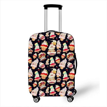 Cat Print Travel Luggage Cover Luggage Covers KittyNook Cat Company